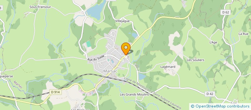 localisation de l'entreprise MADAME VALERIE CHAIMBAULT à MARSAC