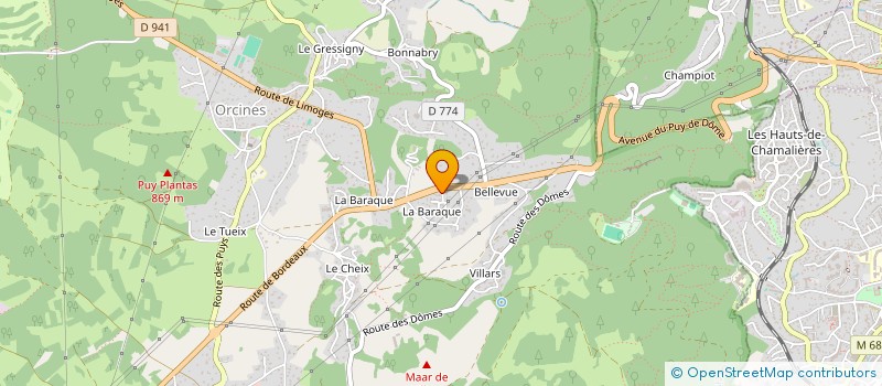 localisation de l'entreprise MADAME VALERIE CHAPIER  ORCINES