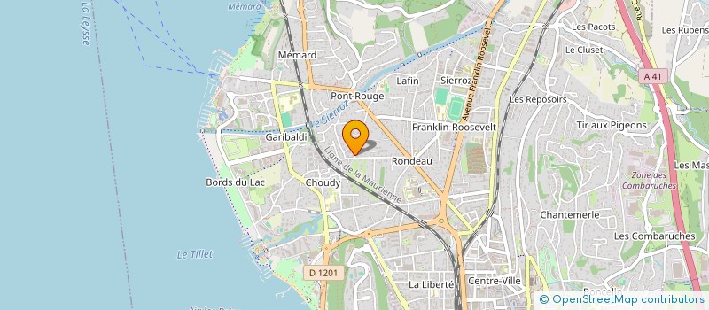 localisation de l'entreprise MADAME VALERIE CHAPUIS  AIX-LES-BAINS