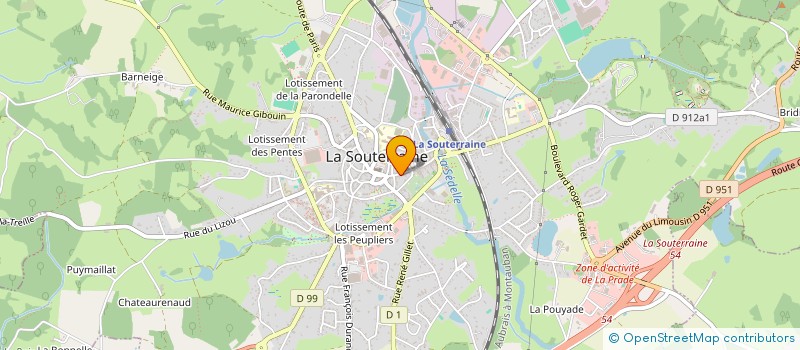 localisation de l'entreprise MADAME VALERIE CHAPUT  LA SOUTERRAINE