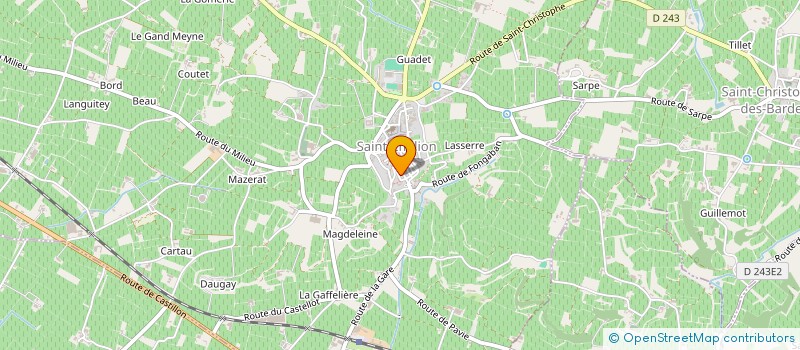 localisation de l'entreprise MADAME VALERIE CHARBONNEAU  SAINT-SULPICE-DE-FALEYRENS