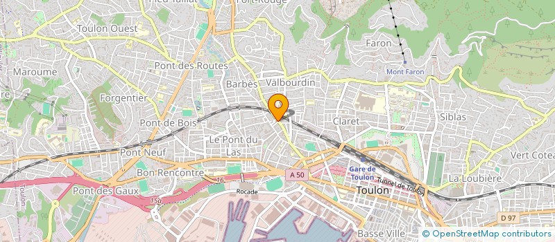 localisation de l'entreprise MADAME VALERIE CHARLAIGRE  TOULON