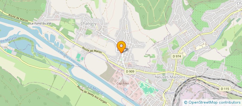 localisation de l'entreprise MADAME VALERIE CHARPENTIER  CHALIGNY