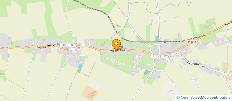 localisation de l'entreprise MADAME VALERIE CHARPENTIER  LES LOGES