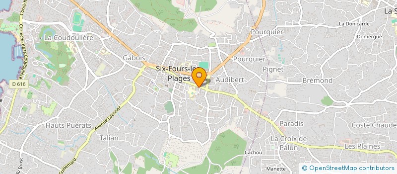 localisation de l'entreprise MADAME VALERIE CHAULVIN  SIX-FOURS-LES-PLAGES