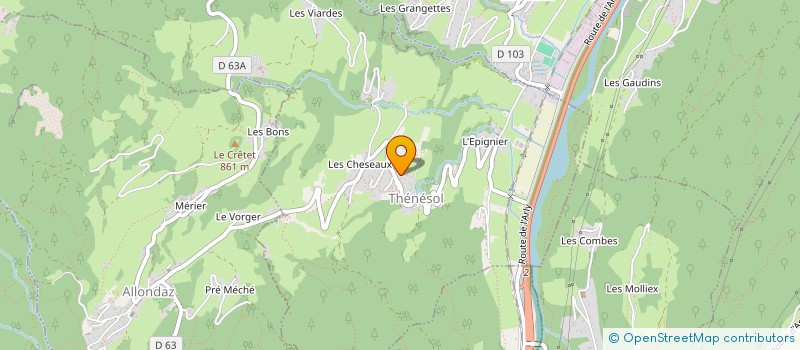 localisation de l'entreprise MADAME VALERIE CHAUWIN  THENESOL