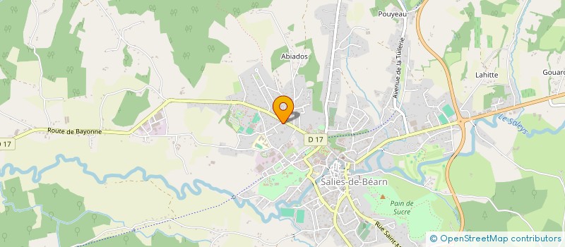 localisation de l'entreprise MADAME VALERIE CHAZOTTES  SALIES-DE-BEARN