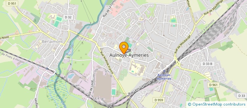 localisation de l'entreprise MADAME VALERIE CHEF  AULNOYE-AYMERIES