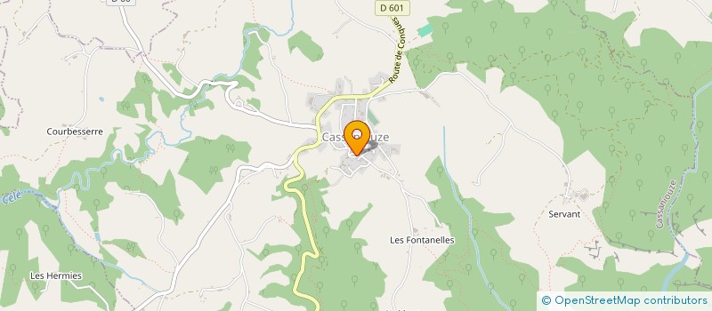 localisation de l'entreprise MADAME VALERIE CHEMINAT à CASSANIOUZE