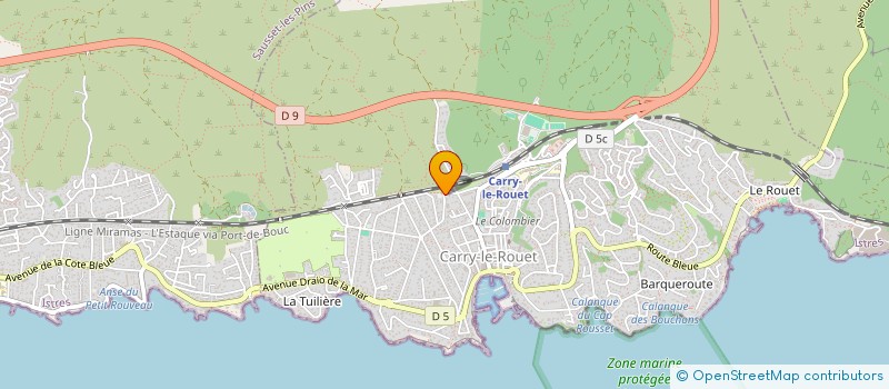 localisation de l'entreprise MADAME VALERIE CHENEVIERE  CARRY-LE-ROUET