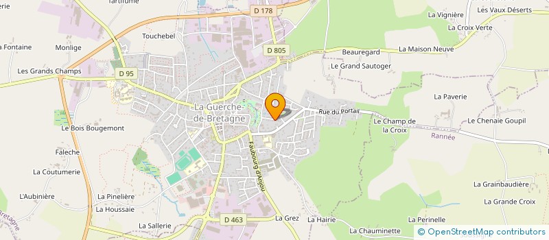 localisation de l'entreprise MADAME VALERIE CHEVREL à LA GUERCHE-DE-BRETAGNE