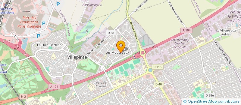 localisation de l'entreprise MADAME VALERIE CHIBANE  VILLEPINTE