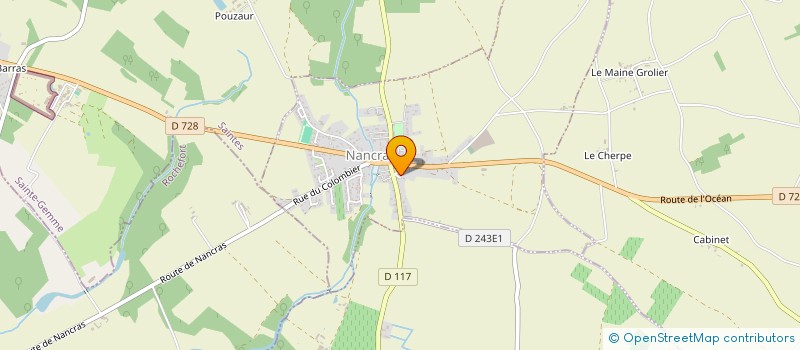 localisation de l'entreprise MADAME VALERIE CHOTARD  NANCRAS