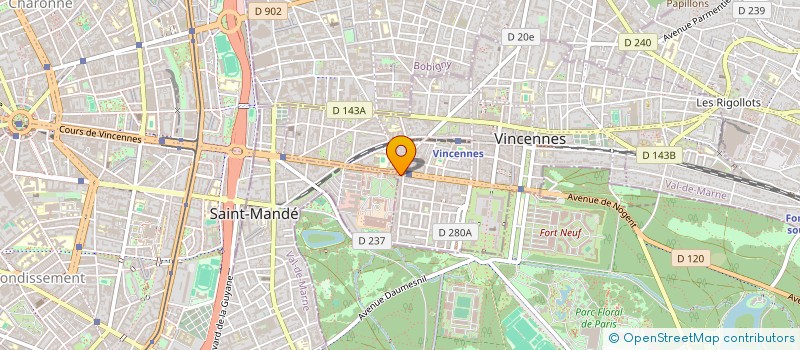 localisation de l'entreprise MADAME VALERIE CHOUKROUN à VINCENNES