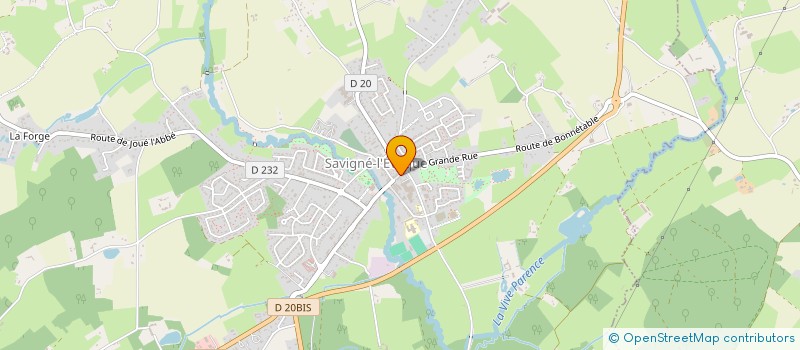 localisation de l'entreprise MADAME VALERIE CHRISTOPHE  SAVIGNE-L'EVEQUE