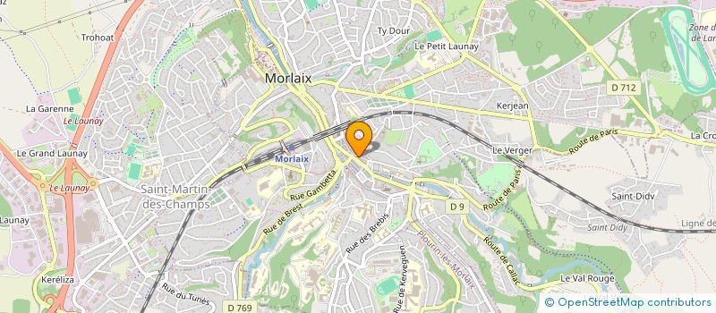 localisation de l'entreprise MADAME VALERIE CIPRIEN  MORLAIX