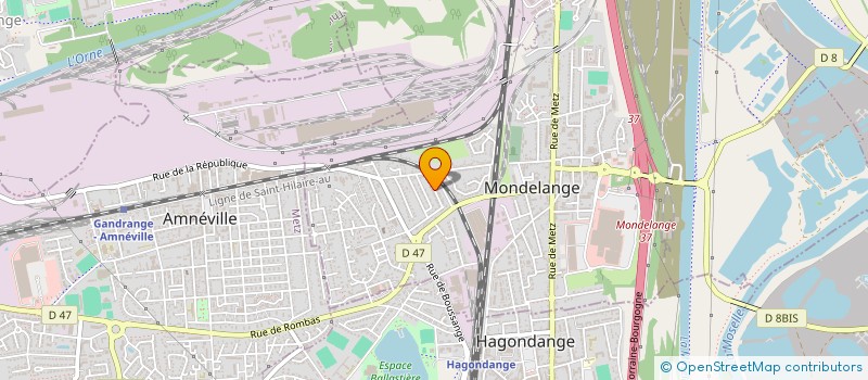 localisation de l'entreprise MADAME VALERIE CLAUDE  MONDELANGE