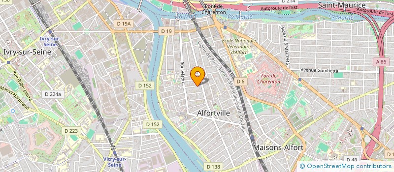 localisation de l'entreprise MADAME VALERIE CLAVIER à ALFORTVILLE