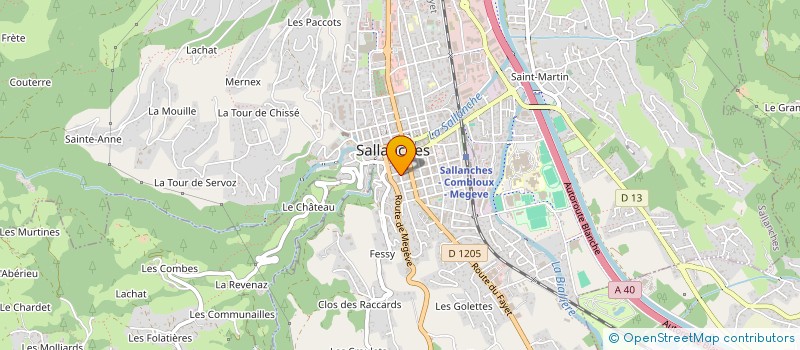 localisation de l'entreprise MADAME VALERIE CLEMENTZ à SALLANCHES