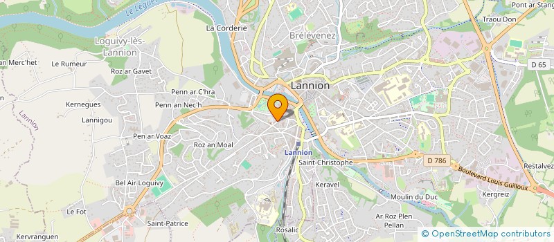 localisation de l'entreprise MADAME VALERIE CLOAREC à LANNION
