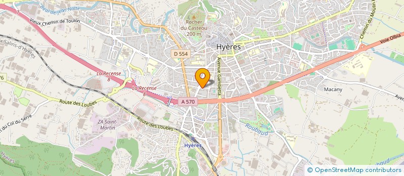 localisation de l'entreprise MADAME VALERIE CODRETTO à HYERES