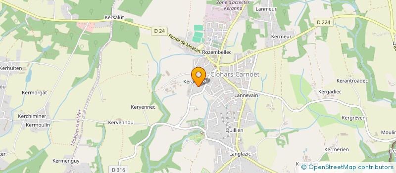 localisation de l'entreprise MADAME VALERIE COIC  CLOHARS-CARNOET