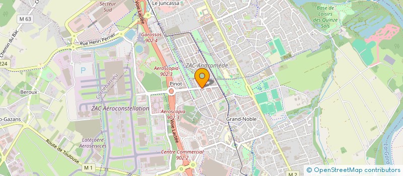 localisation de l'entreprise MADAME VALERIE COLOMB  BLAGNAC