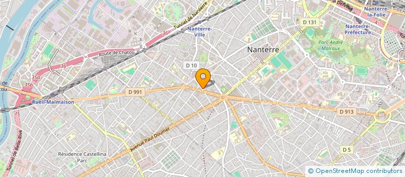 localisation de l'entreprise MADAME VALERIE COMBETTE à NANTERRE
