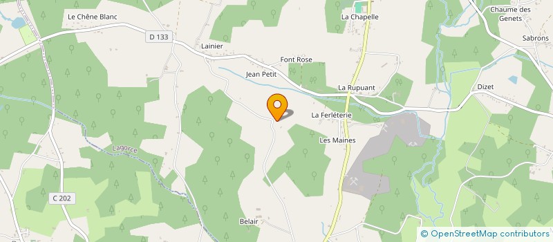 localisation de l'entreprise MADAME VALERIE CONSTANTIN  LAGORCE