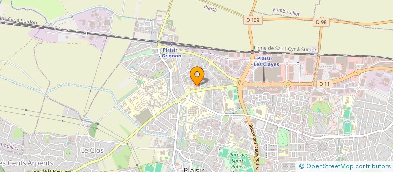 localisation de l'entreprise MADAME VALERIE CONTE  PLAISIR