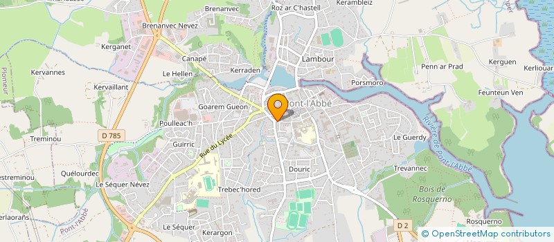 localisation de l'entreprise MADAME VALERIE CORBEL à PONT-L'ABBE