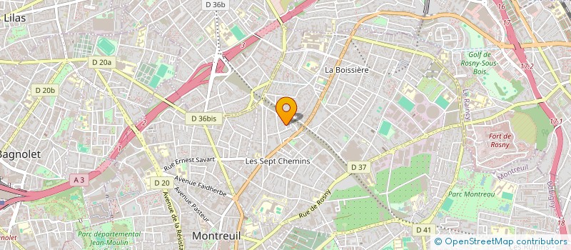 localisation de l'entreprise MADAME VALERIE CORTESI à MONTREUIL