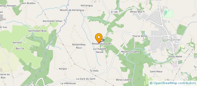 localisation de l'entreprise MADAME VALERIE COSPEREC à LANGONNET