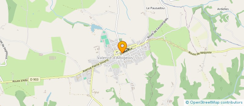 localisation de l'entreprise MADAME VALERIE COSTES  VALENCE-D'ALBIGEOIS
