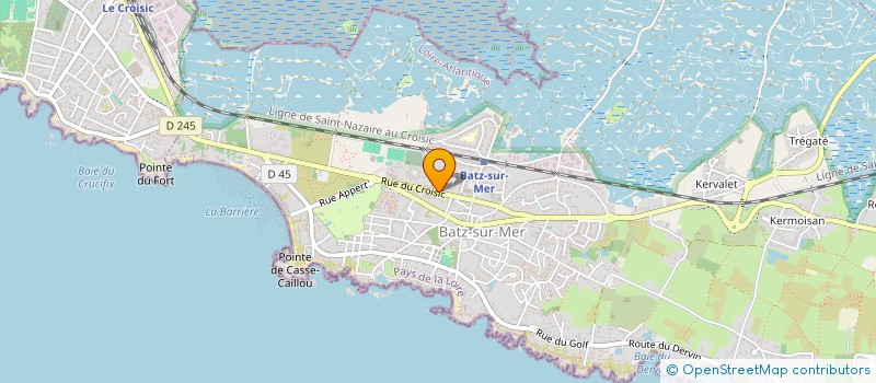 localisation de l'entreprise MADAME VALERIE COTTET-EMARD  BATZ-SUR-MER