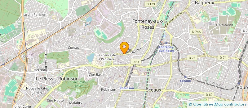 localisation de l'entreprise MADAME VALERIE COUDERT à FONTENAY-AUX-ROSES