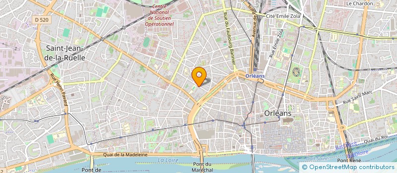 localisation de l'entreprise MADAME VALERIE COURATIER  ORLEANS