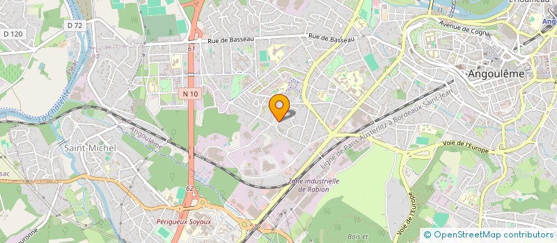 localisation de l'entreprise MADAME VALERIE COURCY à ANGOULEME