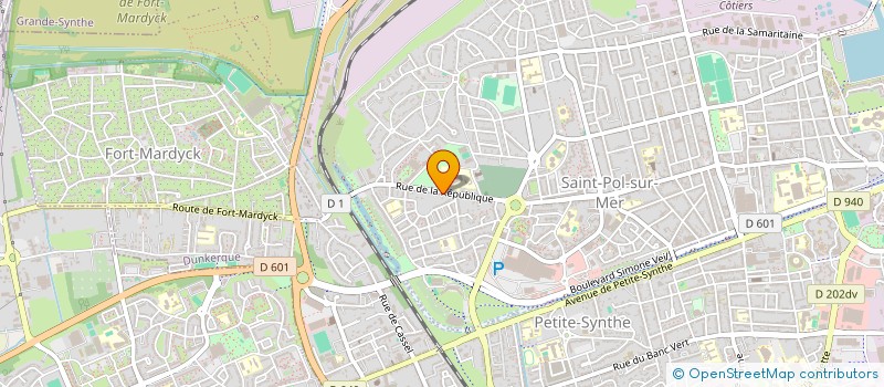 localisation de l'entreprise MADAME VALERIE COUSSEMACKER à DUNKERQUE