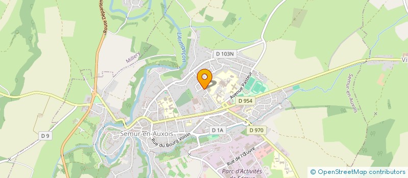 localisation de l'entreprise MADAME VALERIE COUTART  SEMUR-EN-AUXOIS