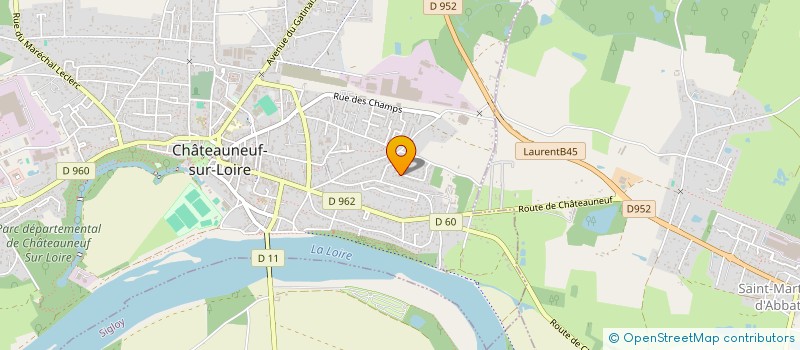 localisation de l'entreprise MADAME VALERIE COUTELLIER à CHATEAUNEUF-SUR-LOIRE