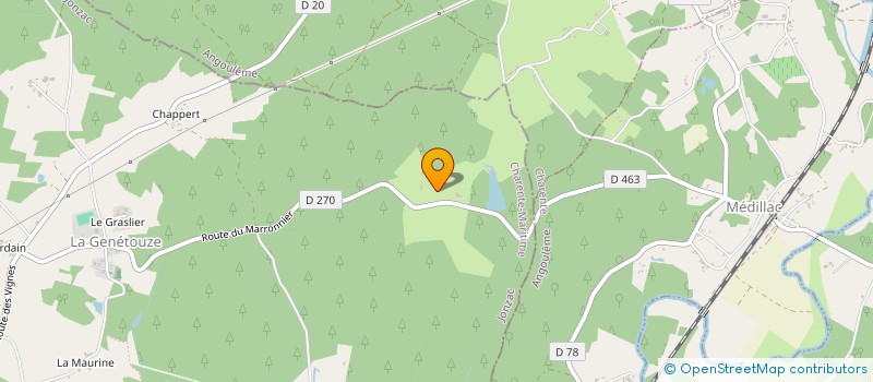 localisation de l'entreprise MADAME VALERIE COUTRAS  LA CLOTTE