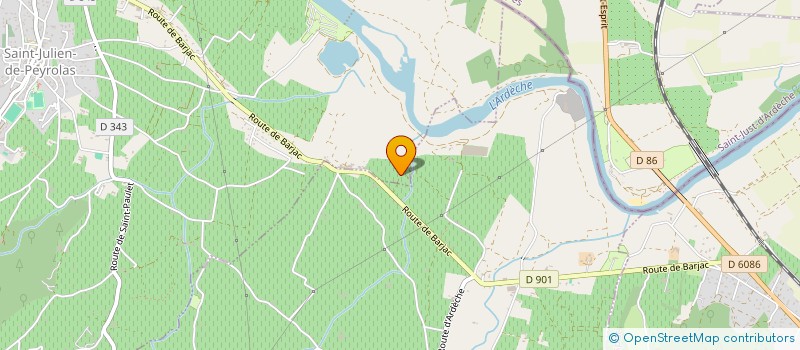 localisation de l'entreprise MADAME VALERIE COUTURIER  SAINT-JULIEN-DE-PEYROLAS