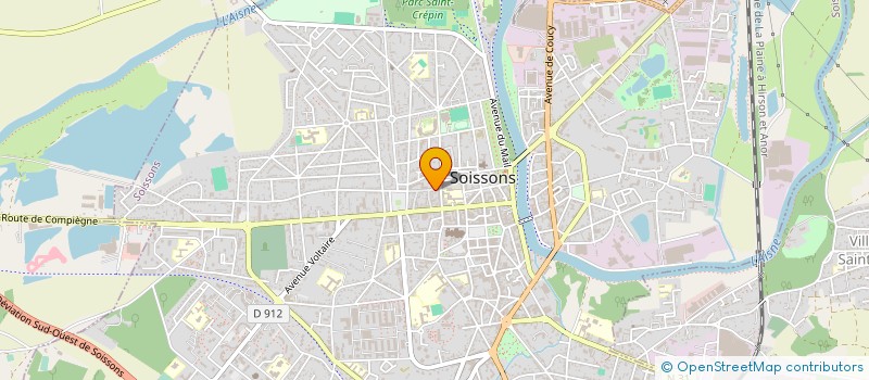 localisation de l'entreprise MADAME VALERIE COUVERT à SOISSONS