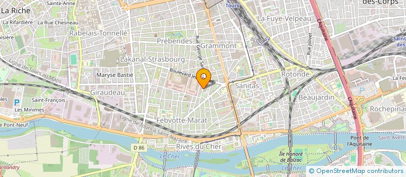 localisation de l'entreprise MADAME VALERIE COUVREUR  TOURS