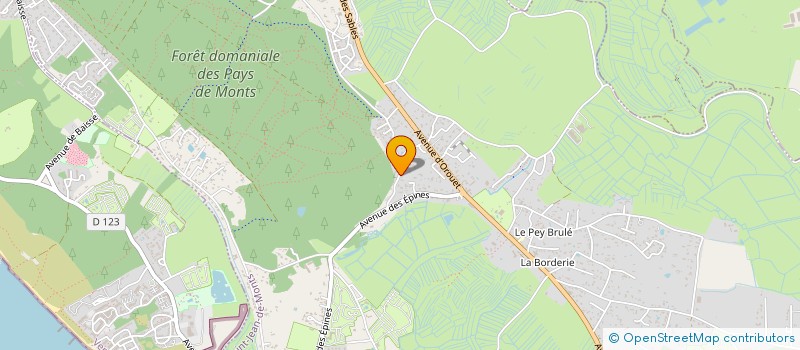 localisation de l'entreprise MADAME VALERIE CREACHCADEC  SAINT-JEAN-DE-MONTS