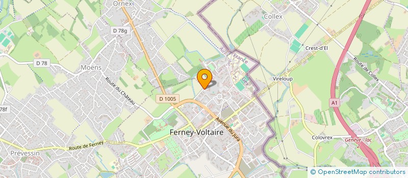localisation de l'entreprise MADAME VALERIE CRESSON à FERNEY-VOLTAIRE