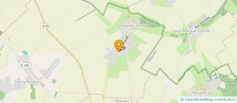 localisation de l'entreprise MADAME VALERIE CROISE  FRESNES-TILLOLOY