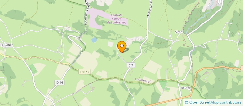 localisation de l'entreprise MADAME VALERIE CRUECHE  LOUBRESSAC