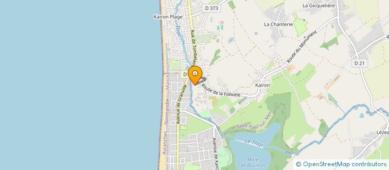 localisation de l'entreprise MADAME VALERIE CUDELOU à SAINT-PAIR-SUR-MER